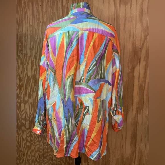 Soft Surroundings Multicolor Button Down Shirt - Picture 3 of 5